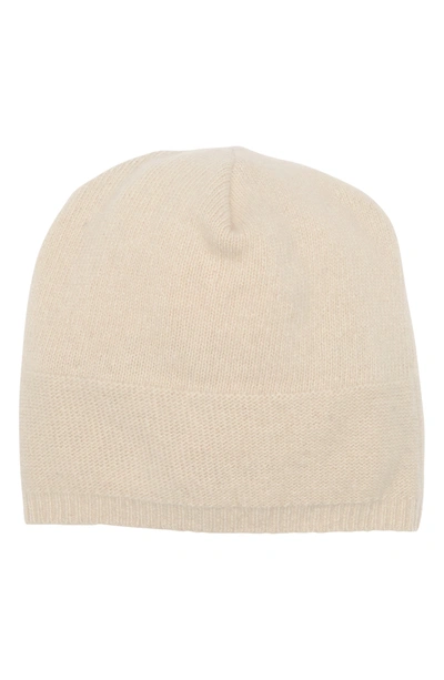 Portolano Slouchy Cashmere Knit Beanie In Yogi Ivory