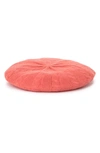 Portolano Cable Knit Cashmere Beret In Coral