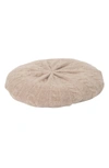 Portolano Cable Knit Cashmere Beret In Pink