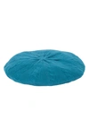 Portolano Cable Knit Cashmere Beret In Teal