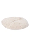 Portolano Cable Knit Cashmere Beret In Yogi Ivory