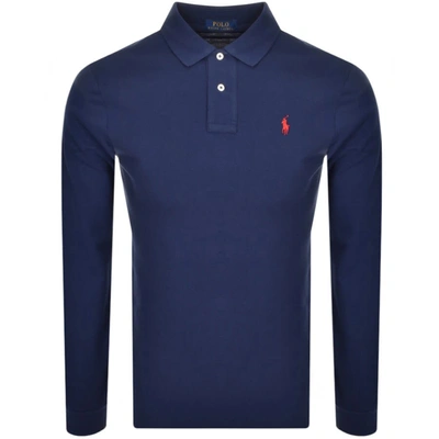 Ralph Lauren Long Sleeved Polo T Shirt Navy