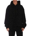 Dolce & Gabbana Leopard-print French Cotton-terry Hooded Zip-up Sweatshirt In Black