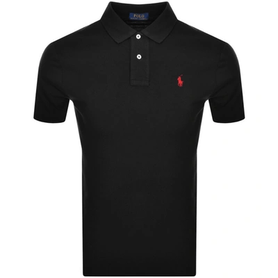 Ralph Lauren Custom Slim Fit Polo T Shirt Black