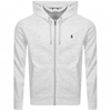 Polo Ralph Lauren Hooded Terry Sweatshirt With Zipper Closure In Grey