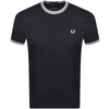 FRED PERRY FRED PERRY TWIN TIPPED T SHIRT NAVY