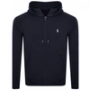 Polo Ralph Lauren Zip-up Hoodie With Drawstring Hood In Blue