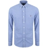 Polo Ralph Lauren Ralph Lauren Gingham Long Sleeve Shirt Blue In Blue