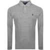 RALPH LAUREN RALPH LAUREN LONG SLEEVE POLO T SHIRT GREY