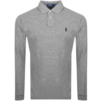 Ralph Lauren Long Sleeve Polo T Shirt Grey