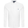 Polo Ralph Lauren Polo Pony-embroidered Long-sleeve Shirt In White