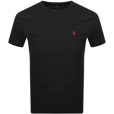 POLO RALPH LAUREN RALPH LAUREN CREW NECK T SHIRT BLACK