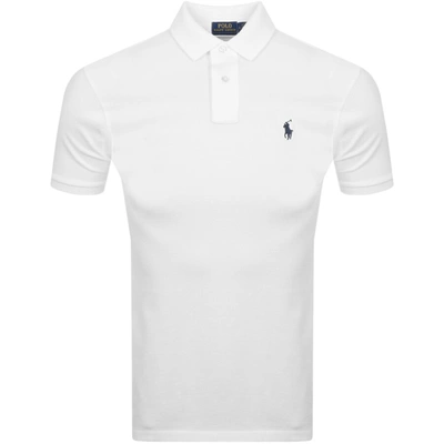 Ralph Lauren Custom Slim Fit Polo T Shirt White
