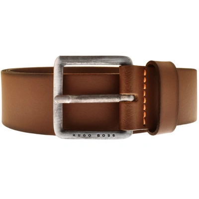 Boss Casual Boss Leather Jeeko Belt Brown