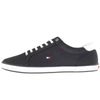 TOMMY HILFIGER TOMMY HILFIGER ESSENTIAL LOGO TRAINERS NAVY