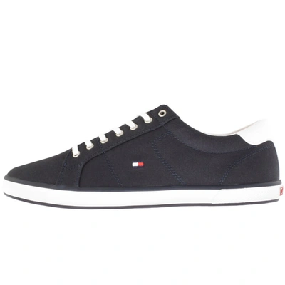 Tommy Hilfiger Logo Low-top Trainers In Navy