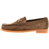 GH BASS GH BASS WEEJUN LINCOLN SUEDE LOAFERS BROWN