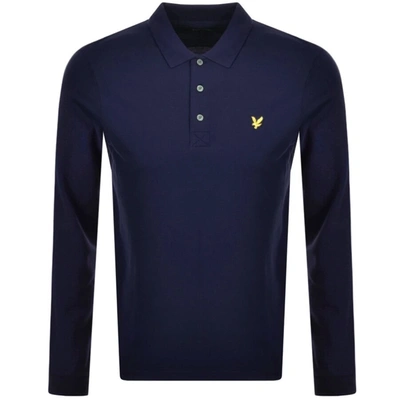 Lyle & Scott Lyle And Scott Long Sleeved Polo T Shirt Navy