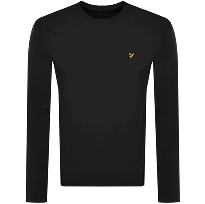 Lyle & Scott Lyle And Scott Long Sleeve T Shirt Black In Z865 Jet Black