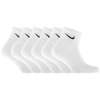 NIKE NIKE 6 PACK SOCKS WHITE