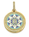 BUDDHA MAMA Sky Blue Mandala Diamond Pendant