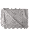 JANAVI INDIA Lace Inset Scarf - Grey Silver
