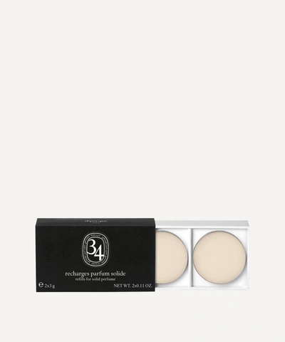 Diptyque 34 Boulevard Saint Germain Solid Perfume Refill 2 X 3g