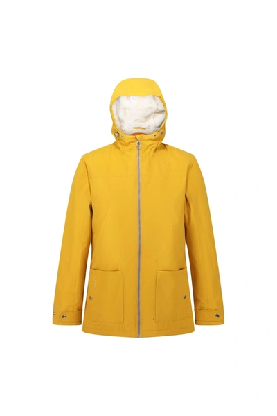 Regatta Womens/ladies Bergonia Ii Hooded Waterproof Jacket In Yellow