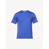 STONE ISLAND LOGO-PATCH CREWNECK COTTON-JERSEY T-SHIRT