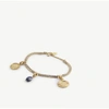 CLAUDIE PIERLOT CLAUDIE PIERLOT WOMENS DIVERS MEDALLION GOLD AND SILVER-TONE BRASS AND SODALITE BRACELET,47230201