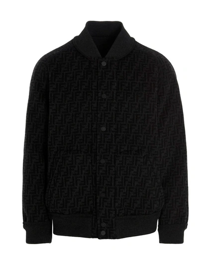 Fendi Men's  Grey Other Materials Outerwear Jacket