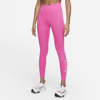 Nike Swoosh Run Women's Mid-rise 7/8 Running Leggings In Pink Glow