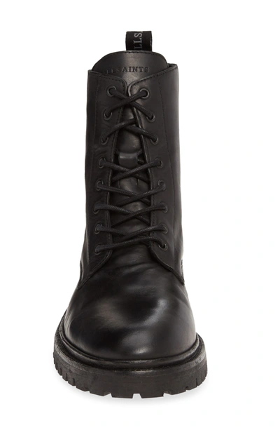 Allsaints Tobias Plain Toe Boot In Black