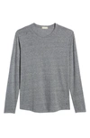 Alternative Men's Eco-jersey Shirttail Long Sleeve T-shirt In Eco Grey