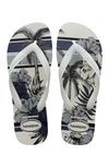 Havaianas Aloha Flip Flop In White/white/white