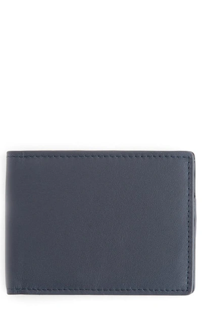 Royce New York Rfid Blocking Bifold Wallet In Navy Blue