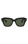 Ray Ban Ray-ban Square State Street Sunglasses In Black Orb2186 In Black
