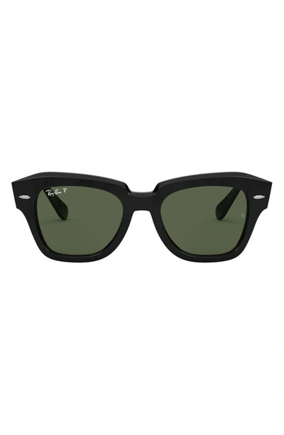 Ray Ban Ray-ban Square State Street Sunglasses In Black Orb2186