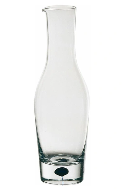 Orrefors Intermezzo Crystal Decanter In Clear/ Blue