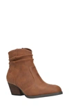 Bella Vita Helena Bootie In Tan Faux Leather