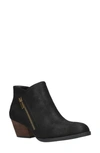 Bella Vita Bobbie Bootie In Black Faux Leather