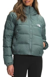The North Face Hydrenalite Hooded Down Jacket In Balsam Green