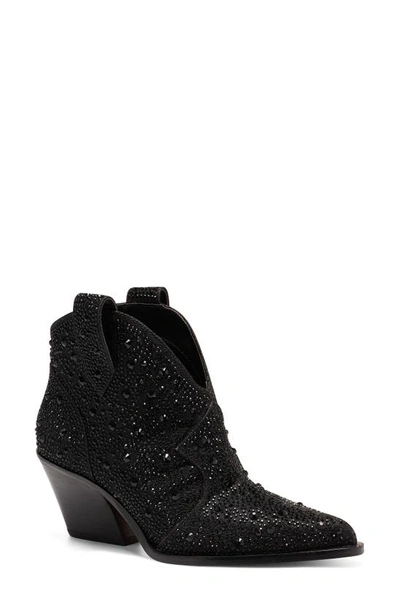 Jessica Simpson Zadie Bootie In Black Glitter