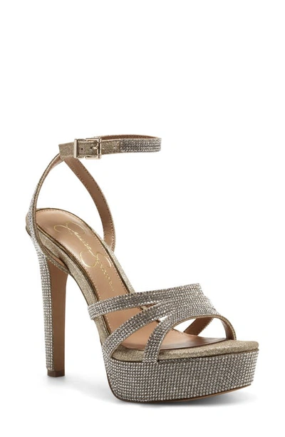 Jessica Simpson Balina Platform Sandal In Champagne