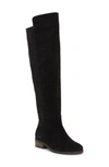 Lucky Brand Calypso Womens Suede Tall Over-the-knee Boots In Black