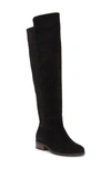 Lucky Brand Womens Bonnay Knee High Block Heel Boots Regular Wide Extra Wide Calf In Black