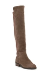 Lucky Brand Women's Calypso Wide-calf Crop Over-the-knee Boots Women's Shoes In Dune