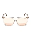 Tom Ford Sabrina 2 Square Acetate Sunglasses In Grey Other Gradient