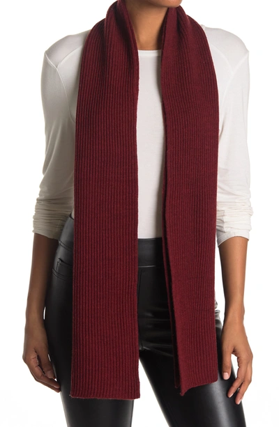 Portolano Merino Scarf In Red Melange