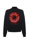 Gcds Candy-print Roll Neck Pullover In Nero